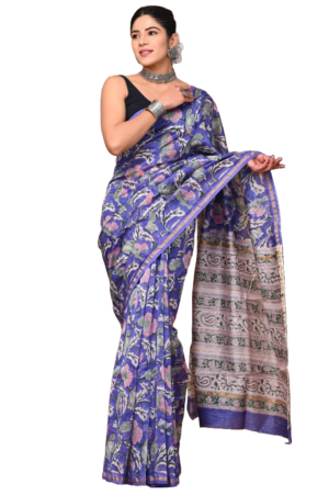 Hand Block Printed Chanderi Silk Sarees