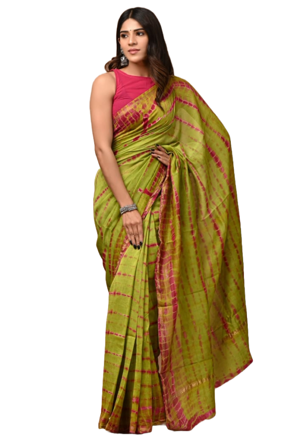 Hand Block Printed Chanderi Silk Sarees