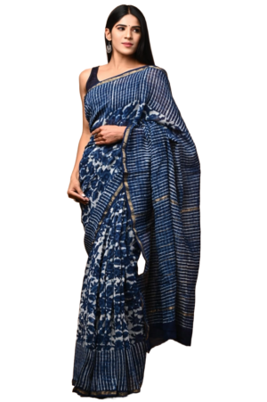 Hand Block Printed Chanderi Silk Sarees