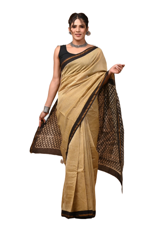 Hand Block Printed Chanderi Silk Sarees